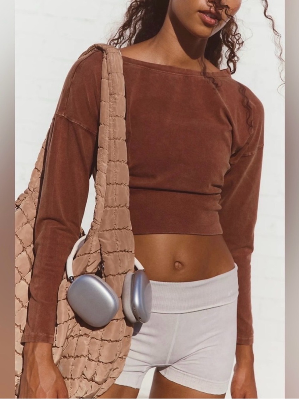 FP Movement Quilted Carryall Bag in Desert Sands - Picture 3 of 7